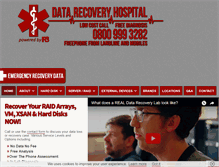 Tablet Screenshot of datarecoveryhospital.com